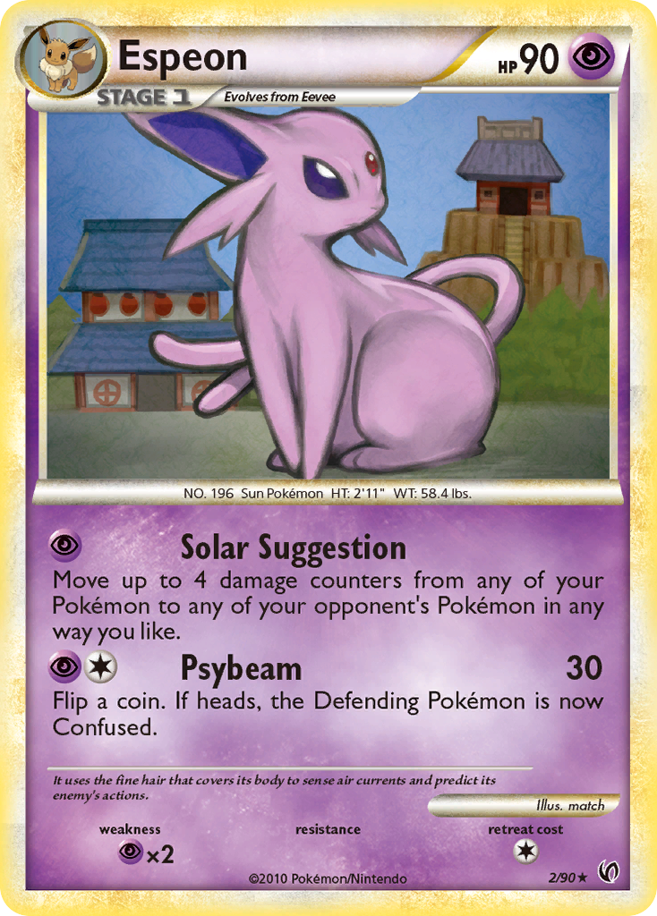 Espeon (2/90) [HeartGold & SoulSilver: Undaunted] | Card Merchant Takapuna