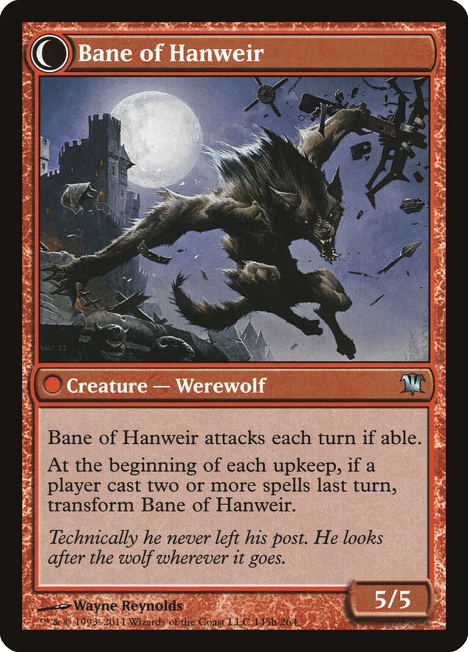 Hanweir Watchkeep // Bane of Hanweir [Innistrad] | Card Merchant Takapuna