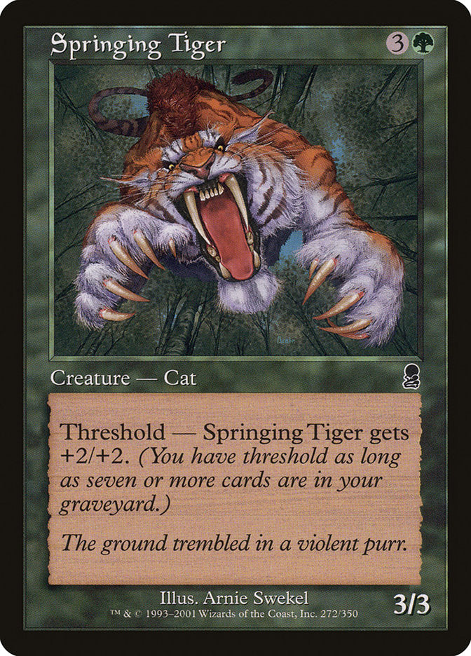 Springing Tiger [Odyssey] | Card Merchant Takapuna