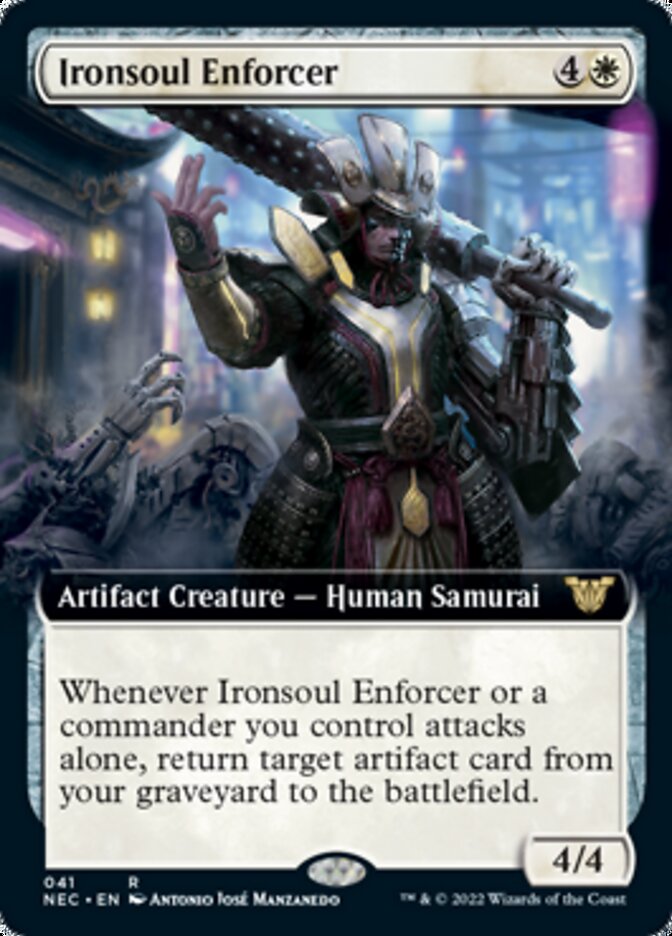 Ironsoul Enforcer (Extended Art) [Kamigawa: Neon Dynasty Commander] | Card Merchant Takapuna