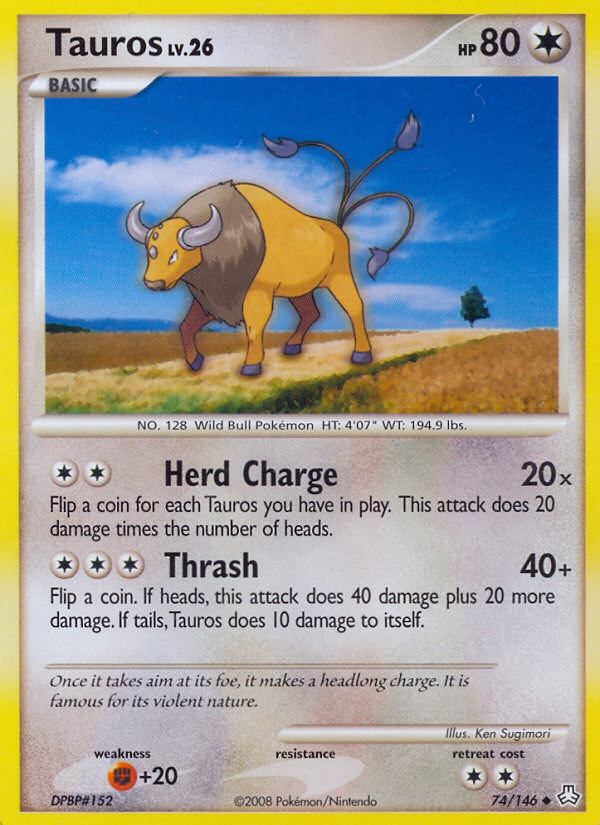 Tauros (74/146) [Diamond & Pearl: Legends Awakened] | Card Merchant Takapuna