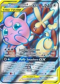 Mega Lopunny & Jigglypuff GX (Full Art) (225/236) [SM - Cosmic Eclipse] | Card Merchant Takapuna