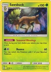 Sawsbuck (16/236) [SM - Cosmic Eclipse] | Card Merchant Takapuna