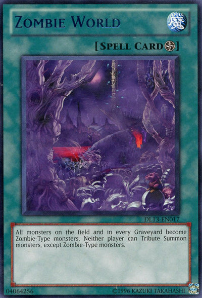 Zombie World (Purple) [DL13-EN017] Rare | Card Merchant Takapuna