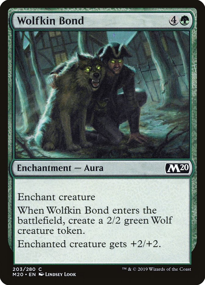 Wolfkin Bond [Core Set 2020] | Card Merchant Takapuna