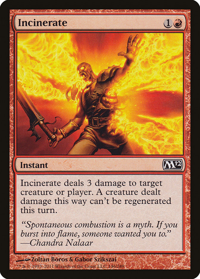 Incinerate [Magic 2012] | Card Merchant Takapuna