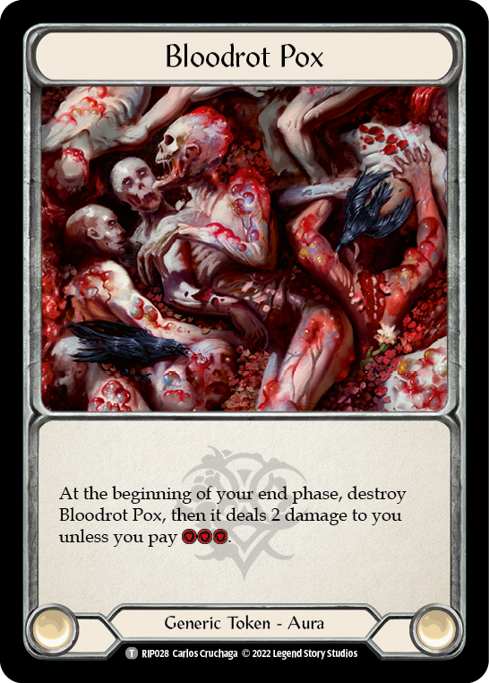 Bloodrot Pox [RIP028] (Outsiders Riptide Blitz Deck) | Card Merchant Takapuna