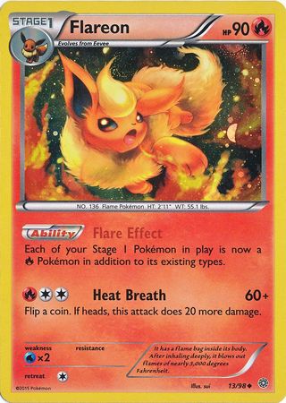 Flareon (13/98) (Cosmos Holo) [XY: Ancient Origins] | Card Merchant Takapuna