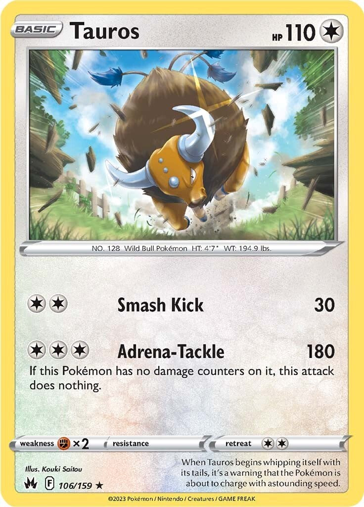 Tauros (106/159) [Sword & Shield: Crown Zenith] | Card Merchant Takapuna