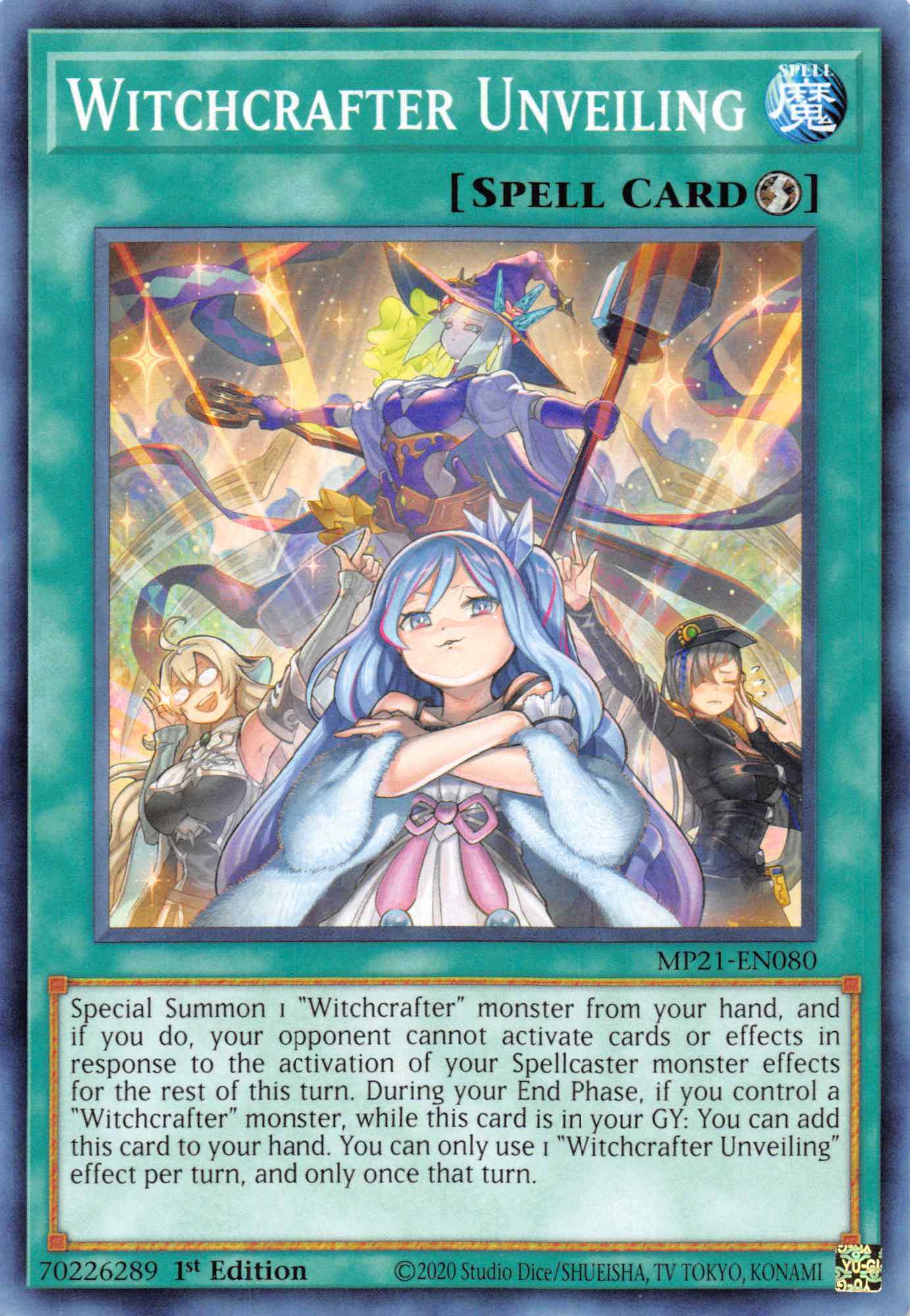 Witchcrafter Unveiling [MP21-EN080] Common | Card Merchant Takapuna