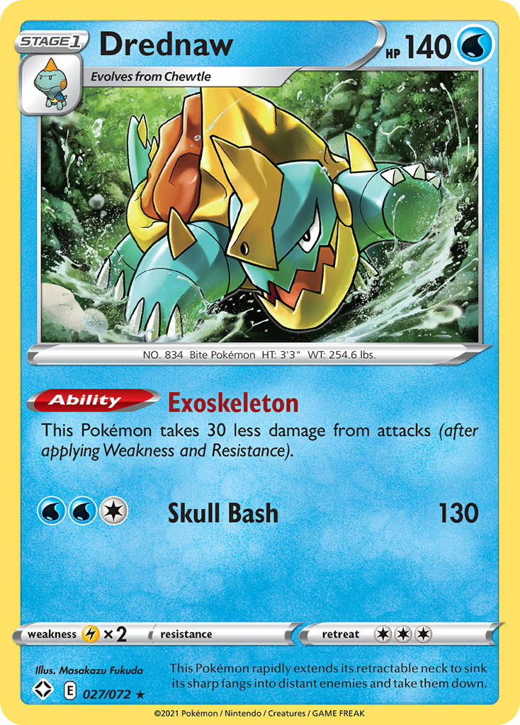 Drednaw (027/072) [Sword & Shield: Shining Fates] | Card Merchant Takapuna