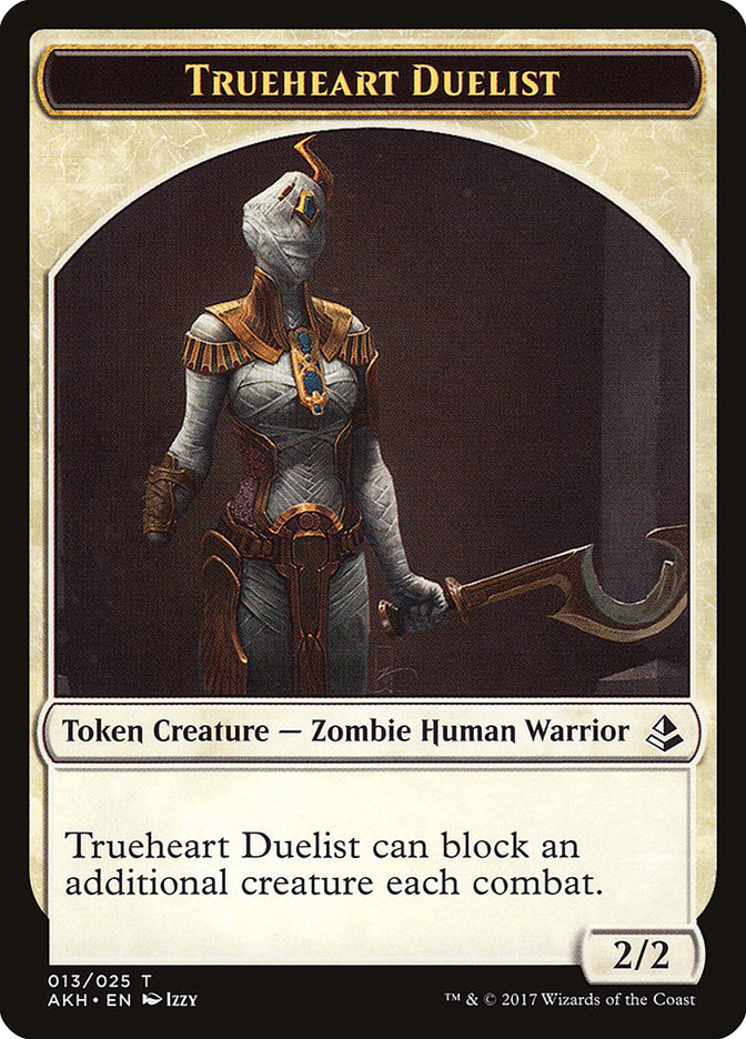 Trueheart Duelist Token [Amonkhet Tokens] | Card Merchant Takapuna