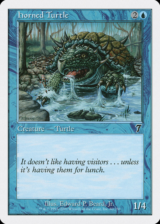 Horned Turtle [Seventh Edition] | Card Merchant Takapuna