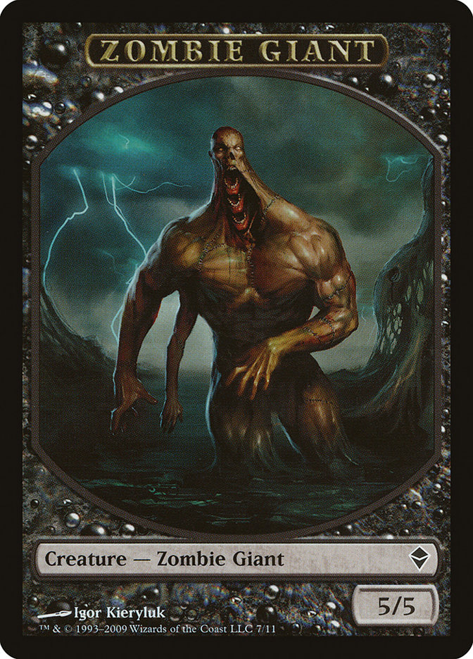 Zombie Giant Token [Zendikar Tokens] | Card Merchant Takapuna