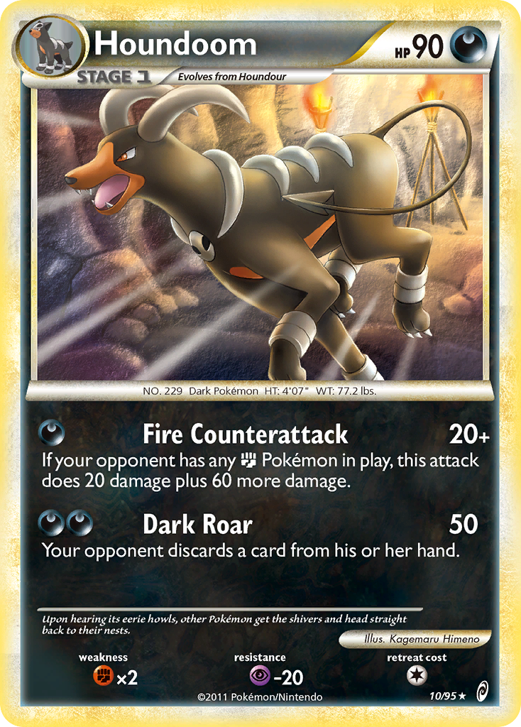 Houndoom (10/95) [HeartGold & SoulSilver: Call of Legends] | Card Merchant Takapuna