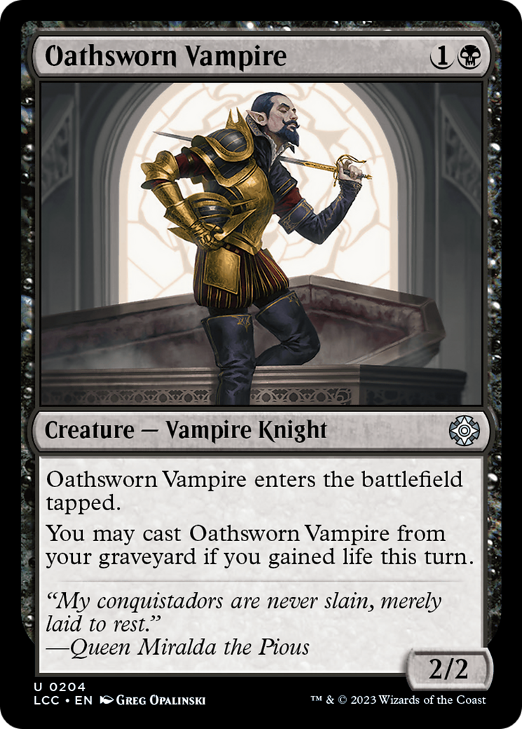 Oathsworn Vampire [The Lost Caverns of Ixalan Commander] | Card Merchant Takapuna