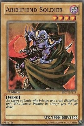 Archfiend Soldier [BP01-EN112] Starfoil Rare | Card Merchant Takapuna