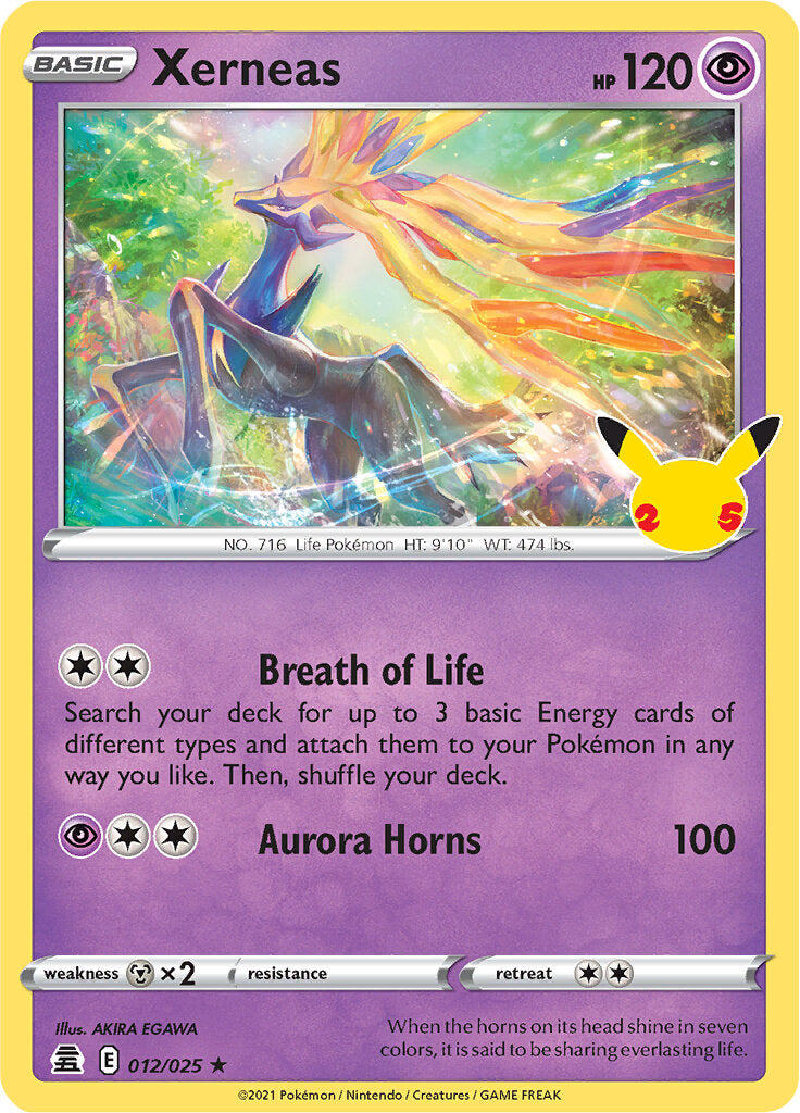 Xerneas (012/025) [Celebrations: 25th Anniversary] | Card Merchant Takapuna