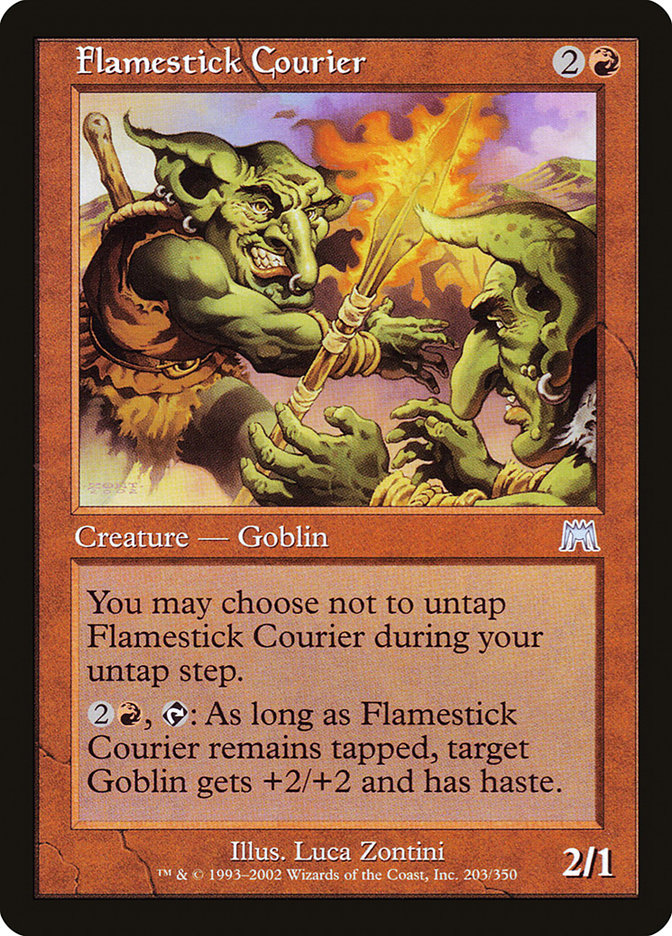 Flamestick Courier [Onslaught] | Card Merchant Takapuna