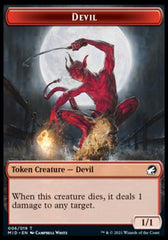 Spirit // Devil Double-Sided Token [Innistrad: Midnight Hunt Tokens] | Card Merchant Takapuna