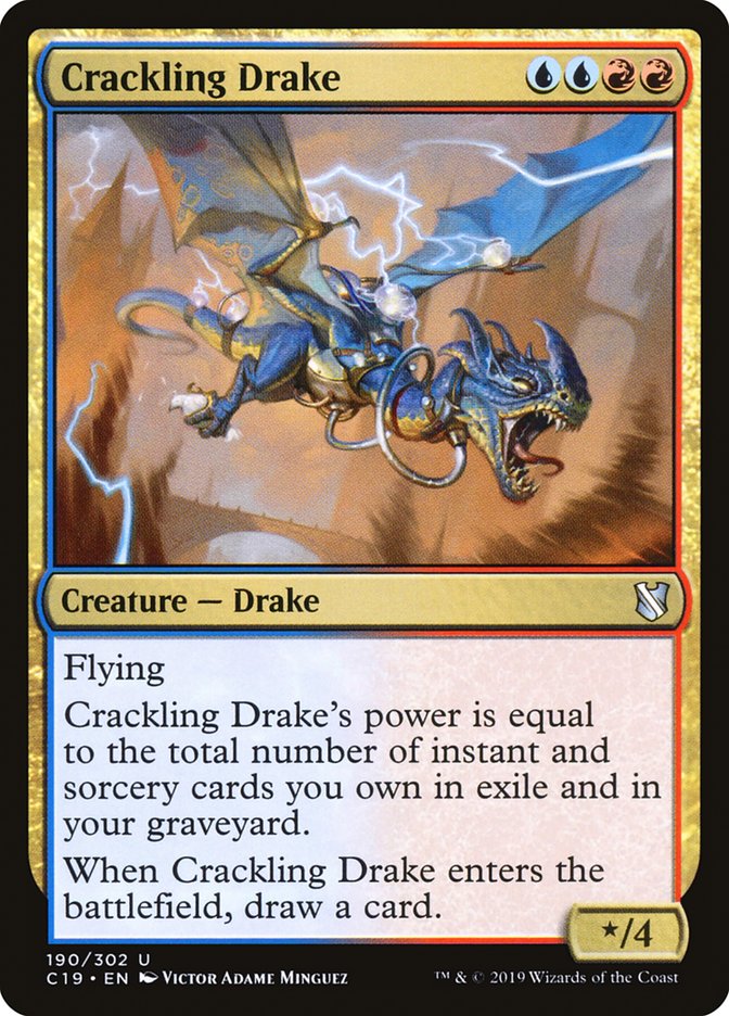 Crackling Drake [Commander 2019] | Card Merchant Takapuna