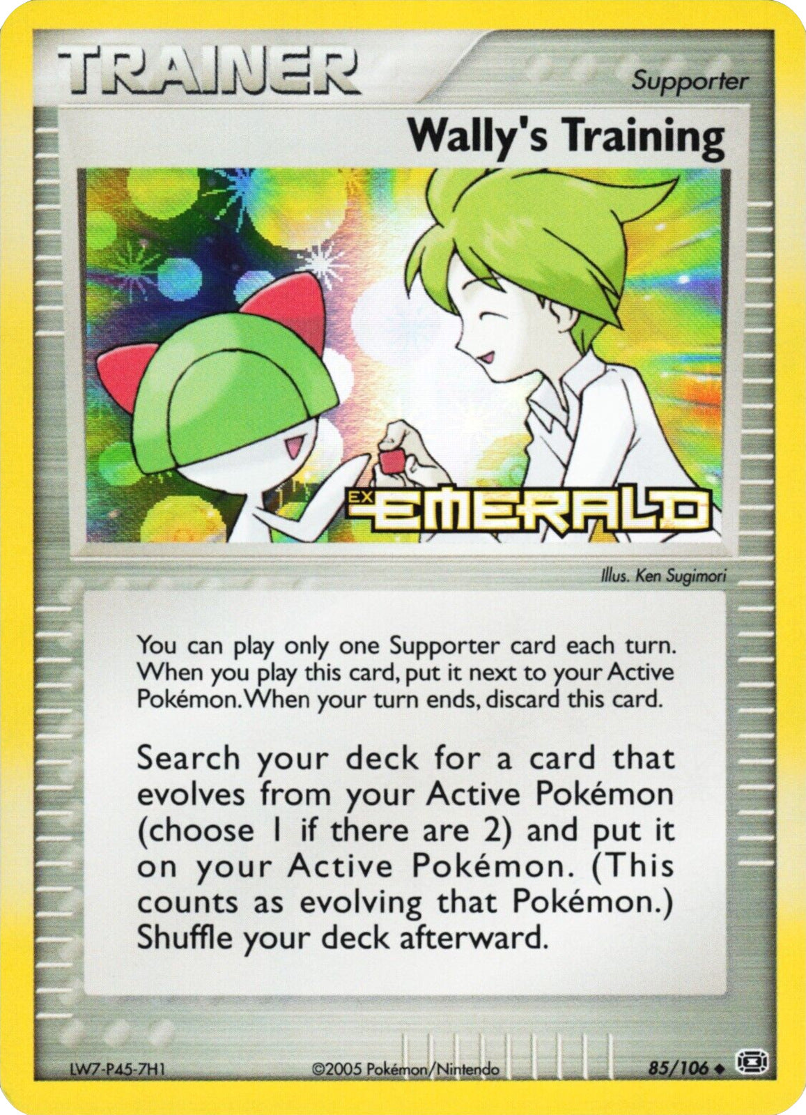 Wally's Training (85/106) (Stamped) [EX: Emerald] | Card Merchant Takapuna