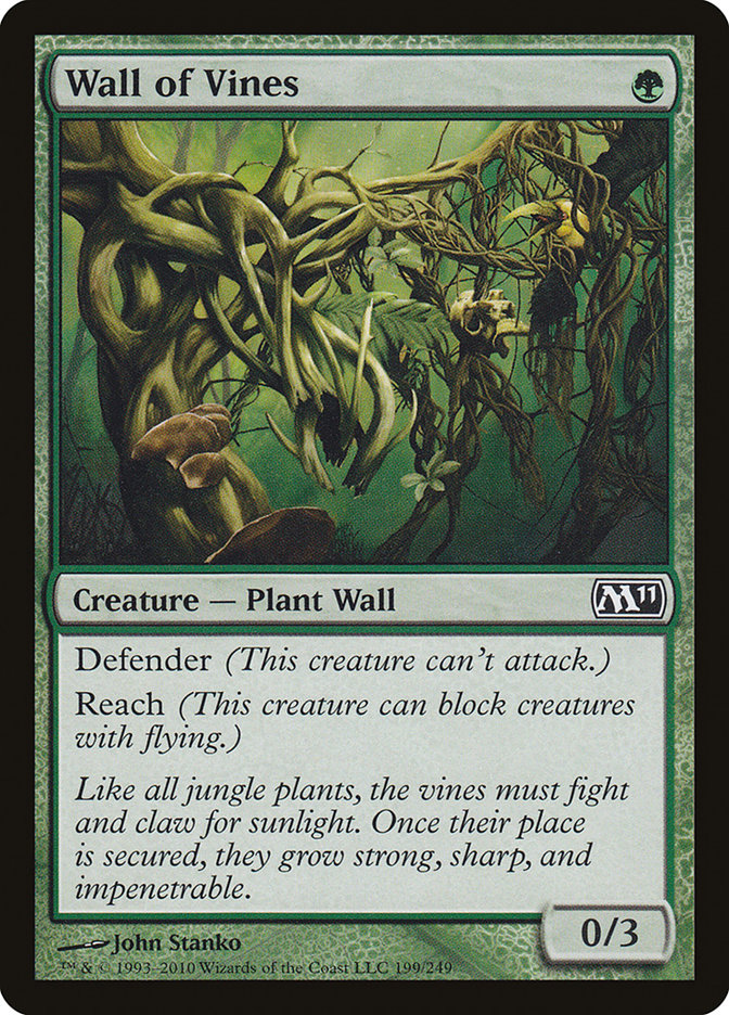 Wall of Vines [Magic 2011] | Card Merchant Takapuna