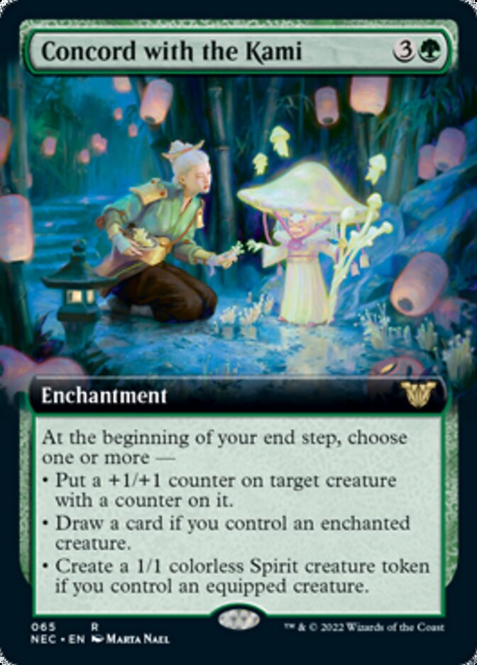 Concord with the Kami (Extended Art) [Kamigawa: Neon Dynasty Commander] | Card Merchant Takapuna