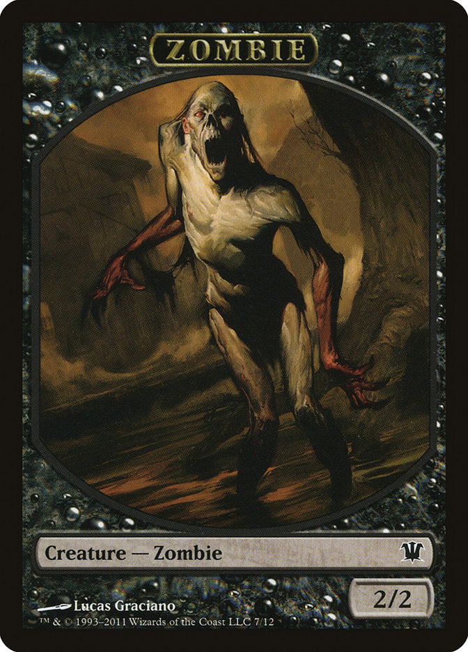 Zombie Token (7/12) [Innistrad Tokens] | Card Merchant Takapuna