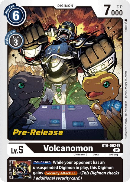 Volcanomon [BT6-062] [Double Diamond Pre-Release Cards] | Card Merchant Takapuna