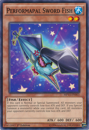 Performapal Sword Fish [MP15-EN063] Common | Card Merchant Takapuna