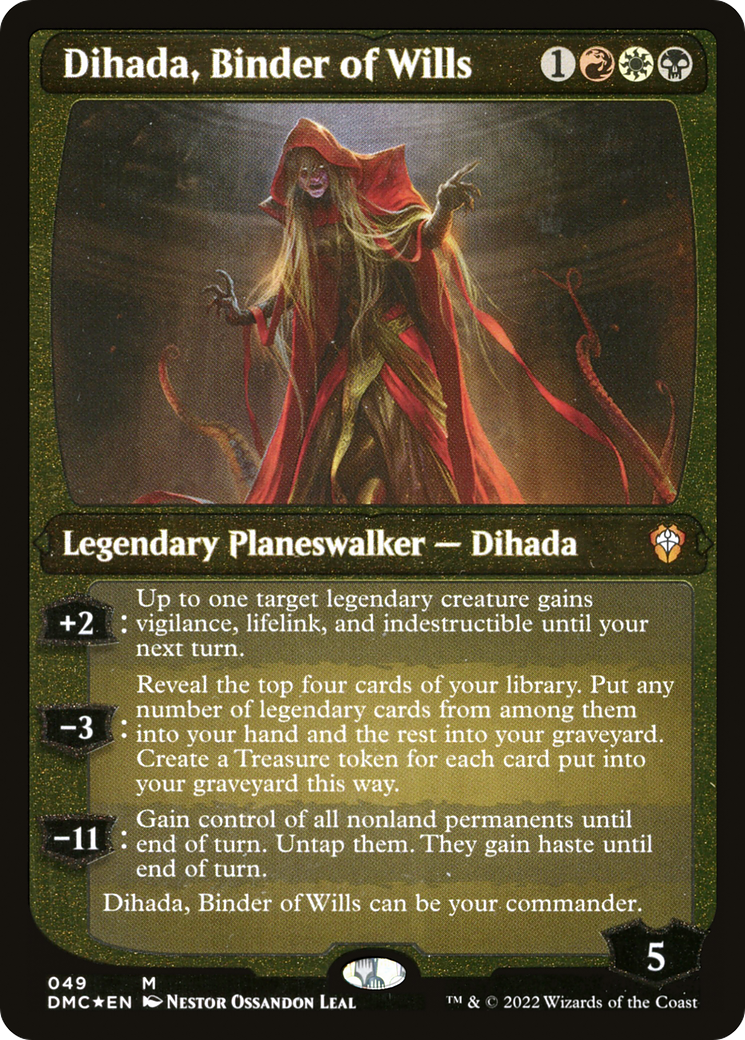 Dihada, Binder of Wills (Showcase Display Commander) [Dominaria United Commander] | Card Merchant Takapuna