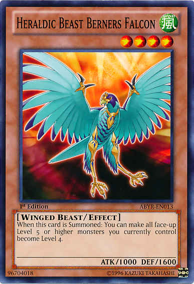 Heraldic Beast Berners Falcon [ABYR-EN013] Common | Card Merchant Takapuna