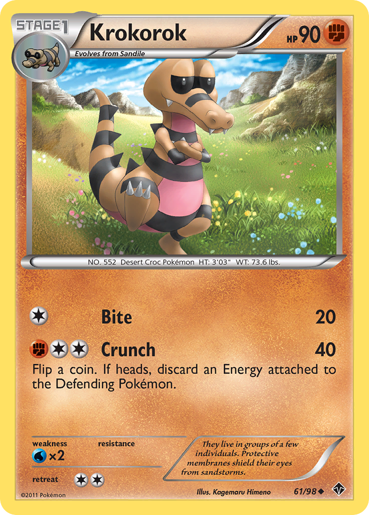 Krokorok (61/98) [Black & White: Emerging Powers] | Card Merchant Takapuna