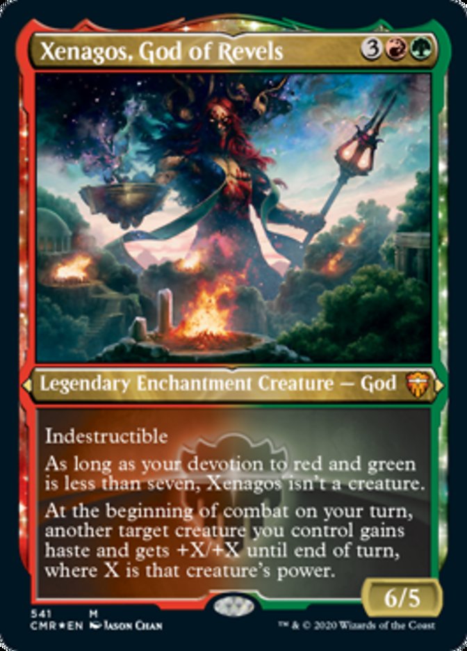 Xenagos, God of Revels (Etched) [Commander Legends] | Card Merchant Takapuna