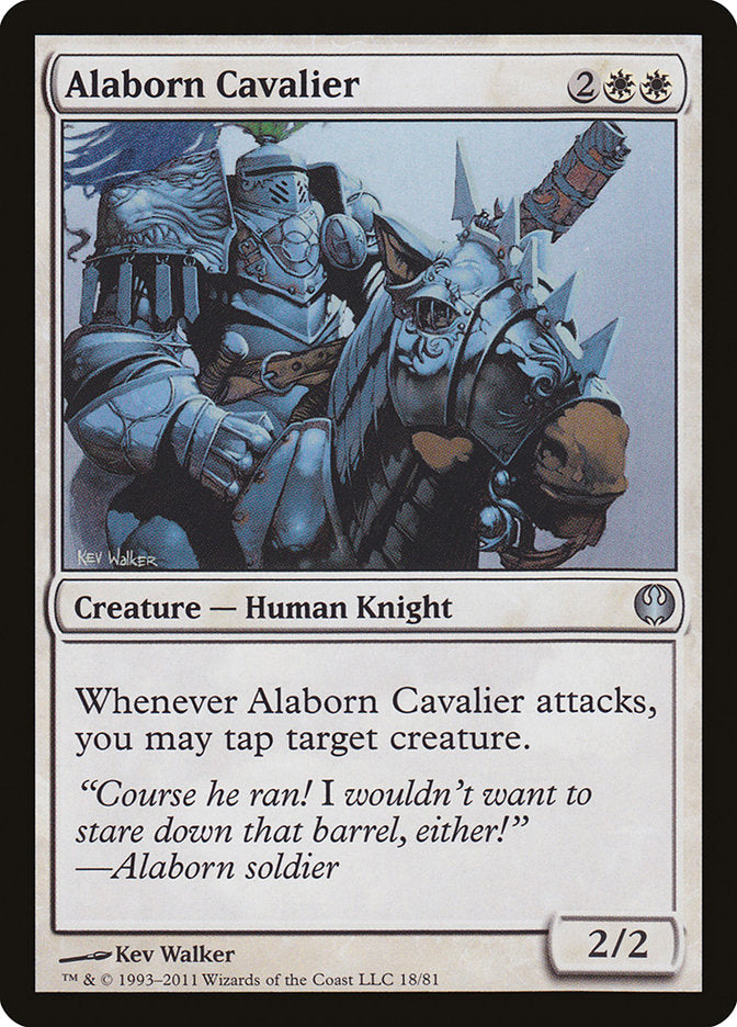 Alaborn Cavalier [Duel Decks: Knights vs. Dragons] | Card Merchant Takapuna