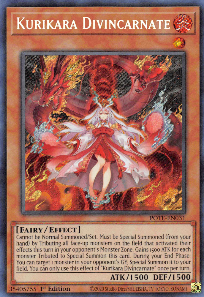 Kurikara Divincarnate [POTE-EN031] Secret Rare | Card Merchant Takapuna