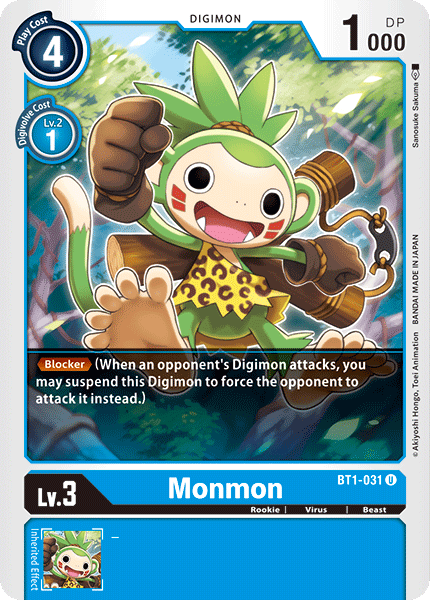 Monmon [BT1-031] [Release Special Booster Ver.1.0] | Card Merchant Takapuna