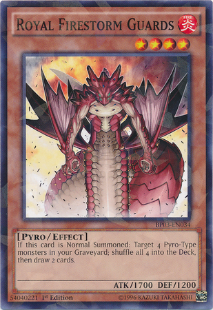 Royal Firestorm Guards [BP03-EN034] Shatterfoil Rare | Card Merchant Takapuna