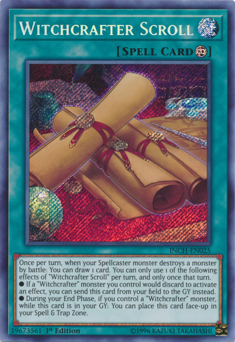 Witchcrafter Scroll [INCH-EN025] Secret Rare | Card Merchant Takapuna