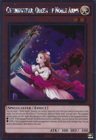 Gwenhwyfar, Queen of Noble Arms [NKRT-EN012] Platinum Rare | Card Merchant Takapuna