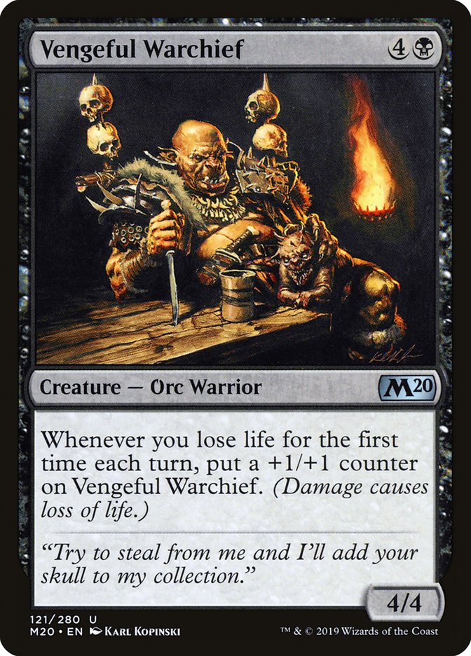 Vengeful Warchief [Core Set 2020] | Card Merchant Takapuna