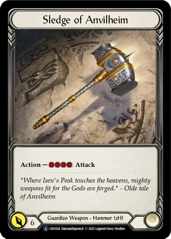 Sledge of Anvilheim [U-CRU024] (Crucible of War Unlimited)  Unlimited Rainbow Foil | Card Merchant Takapuna