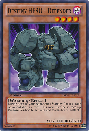 Destiny Hero - Defender [BPW2-EN019] Common | Card Merchant Takapuna