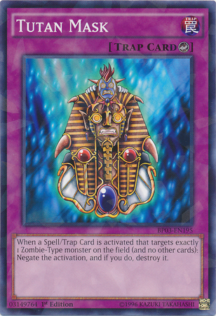 Tutan Mask [BP03-EN195] Shatterfoil Rare | Card Merchant Takapuna