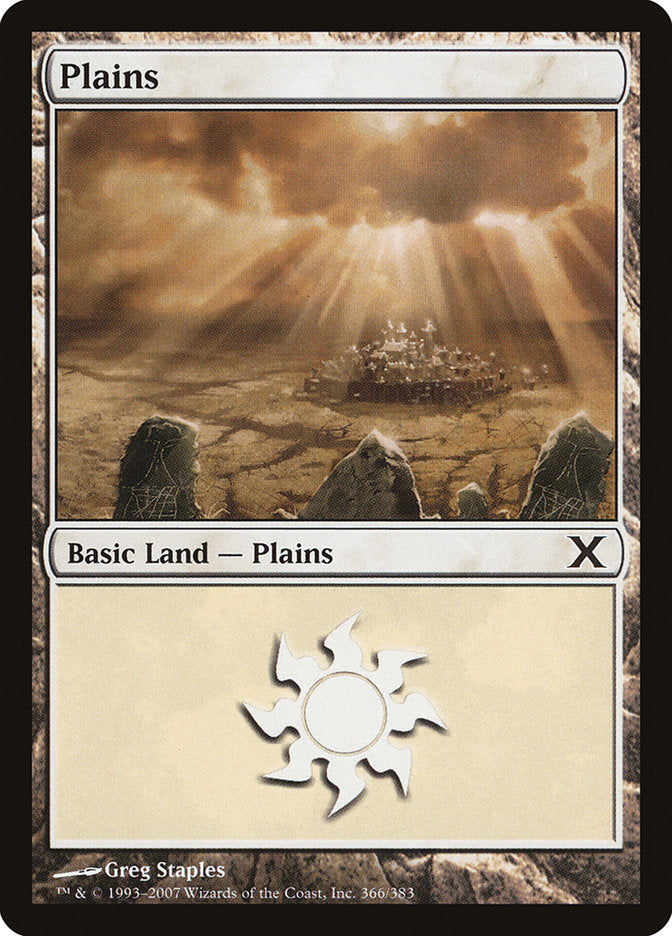 Plains (366) [Tenth Edition] | Card Merchant Takapuna