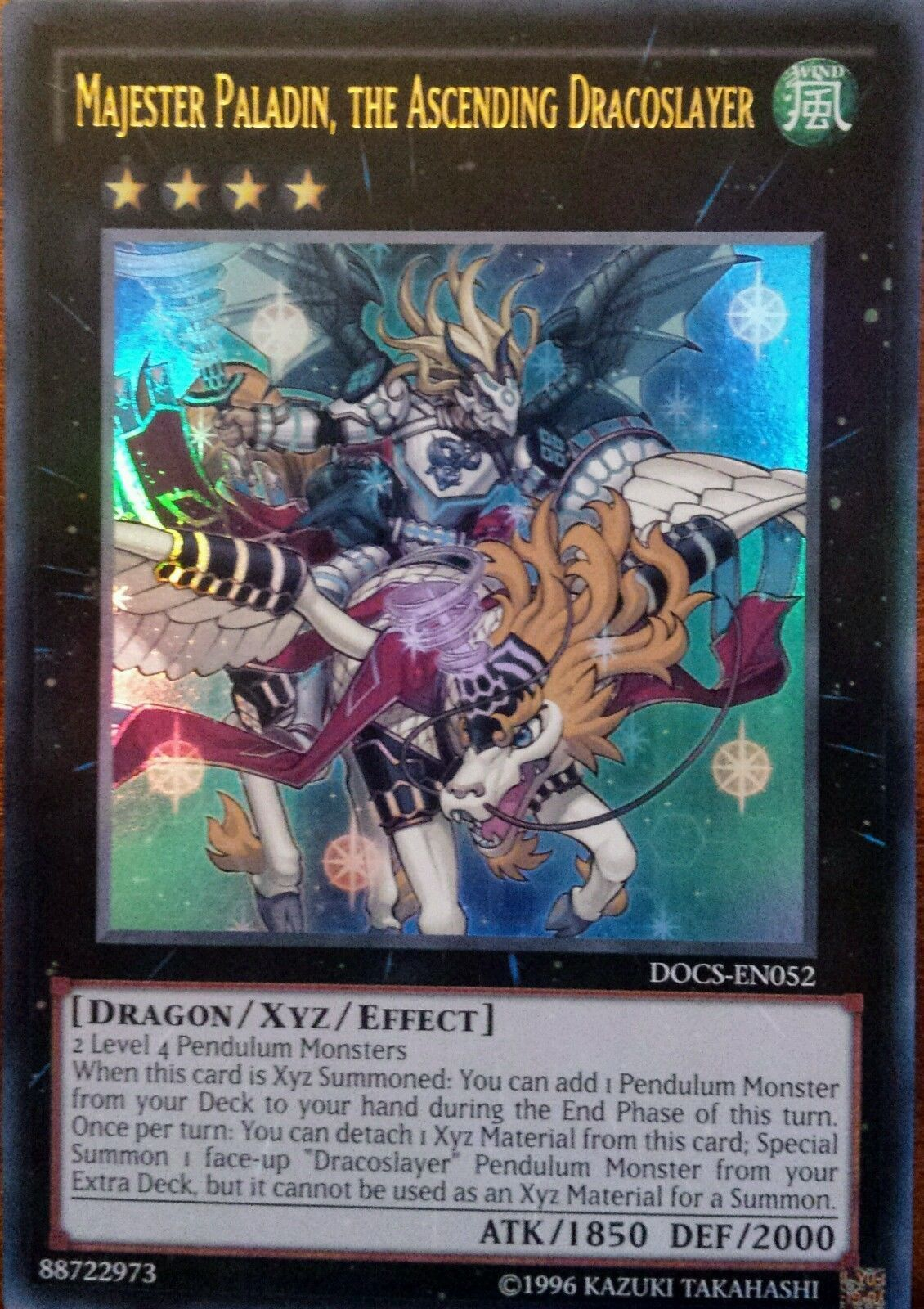 Majester Paladin, the Ascending Dracoslayer [DOCS-EN052] Ultra Rare | Card Merchant Takapuna