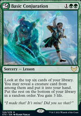 Basic Conjuration (Promo Pack) [Strixhaven: School of Mages Promos] | Card Merchant Takapuna