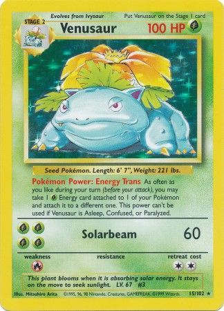 Venusaur (15/102) [Base Set Unlimited] | Card Merchant Takapuna