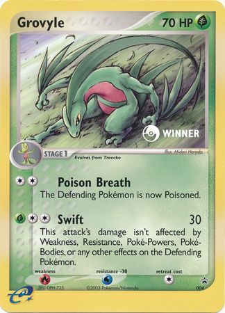 Grovyle (004) (Jumbo Card) [Nintendo: Black Star Promos] | Card Merchant Takapuna